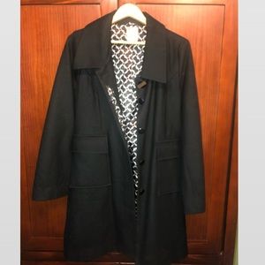 Nordstrom’s Tulle Brand Black Wool Pea coat XL